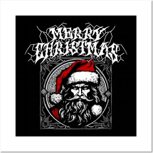 Black Metal Santa - Christmas Posters and Art